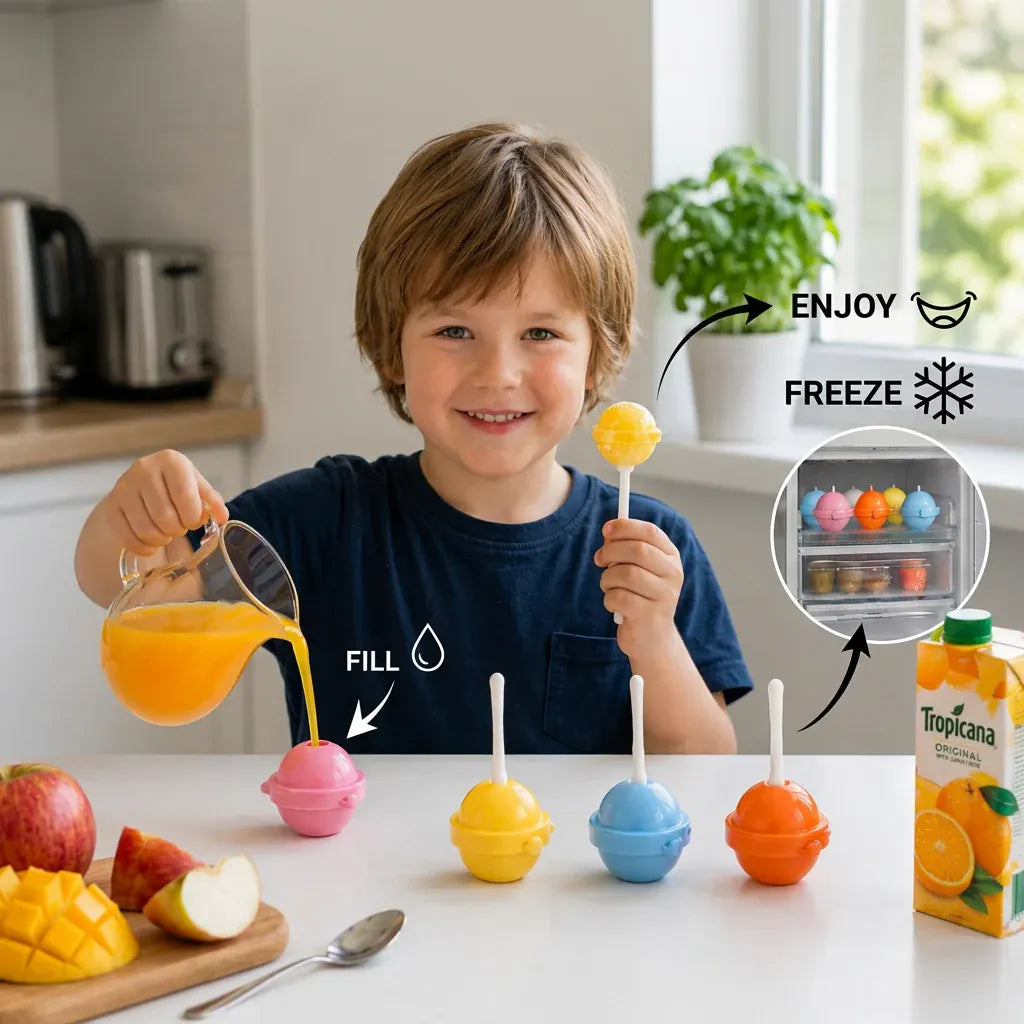 DIY Popsicle Molds with Fun Playful Design