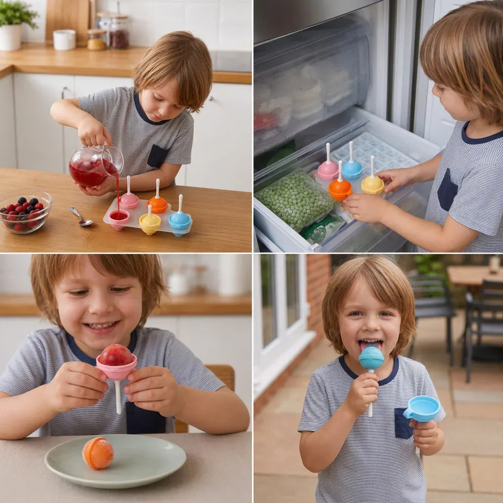DIY Popsicle Molds with Fun Playful Design