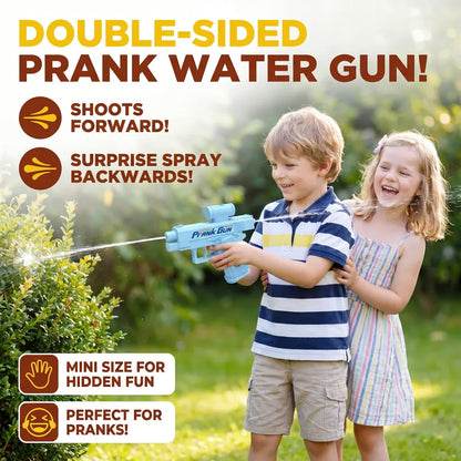 Double-Sided Splash Shooter Water Gun for Kids Prank Play