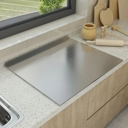 Double-Sided Stainless Steel Cutting Board – Durable Kitchen Kneading Panel Tool