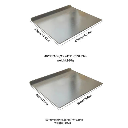Double-Sided Stainless Steel Cutting Board – Durable Kitchen Kneading Panel Tool