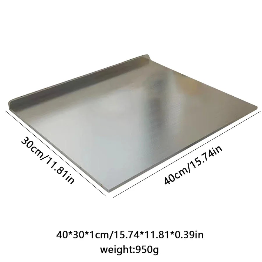 Double-Sided Stainless Steel Cutting Board – Durable Kitchen Kneading Panel Tool