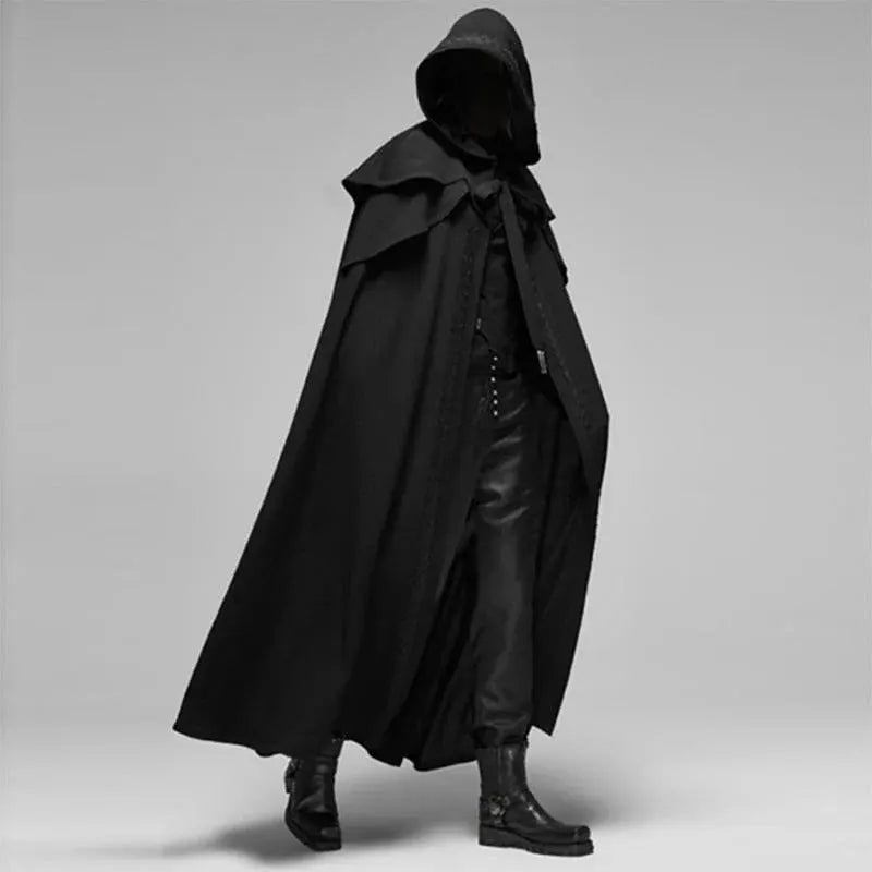 Dramatic Long Hooded Cape - Halloween Costume Cloak