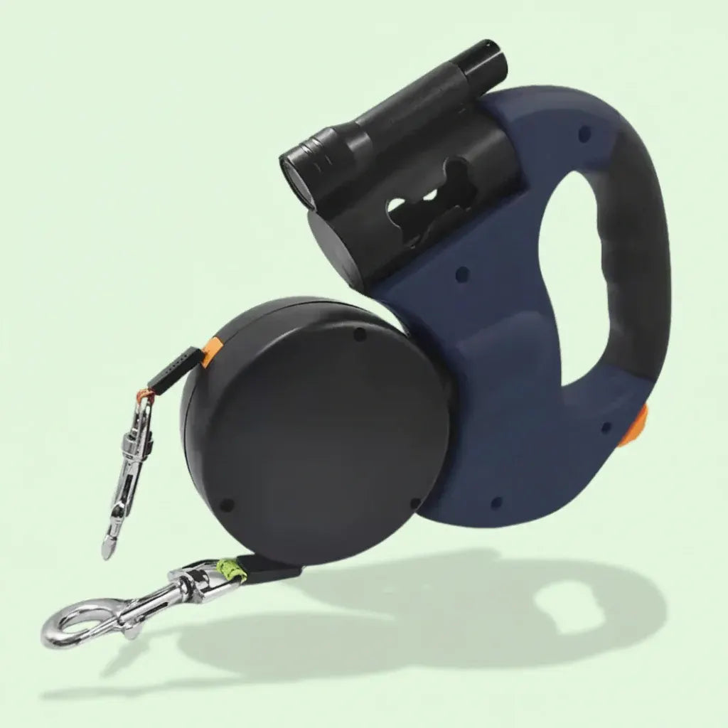 Dual-Dog Retractable Leash Tangle-Free Walking Lead
