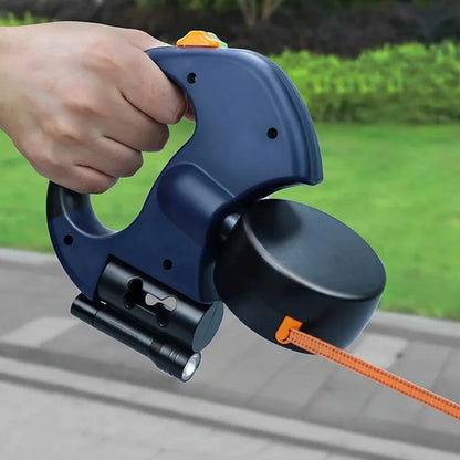Dual-Dog Retractable Leash Tangle-Free Walking Lead