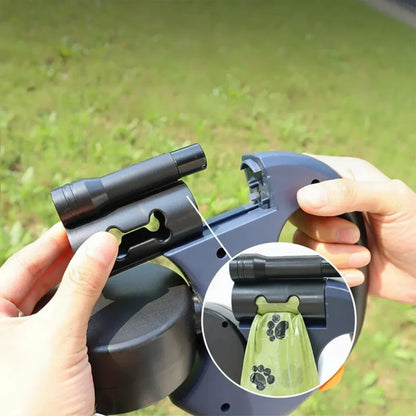 Dual-Dog Retractable Leash Tangle-Free Walking Lead