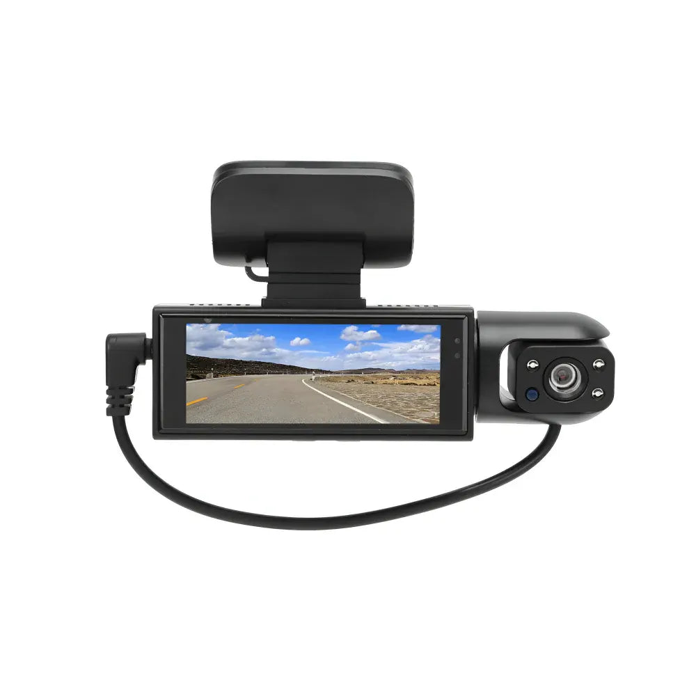 Dual Lens 1080P Dash Camera with Parking Monitor Recorder