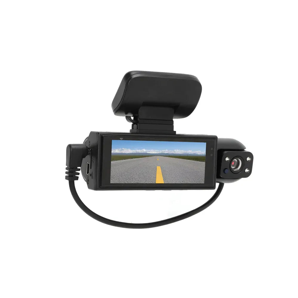 Dual Lens 1080P Dash Camera with Parking Monitor Recorder