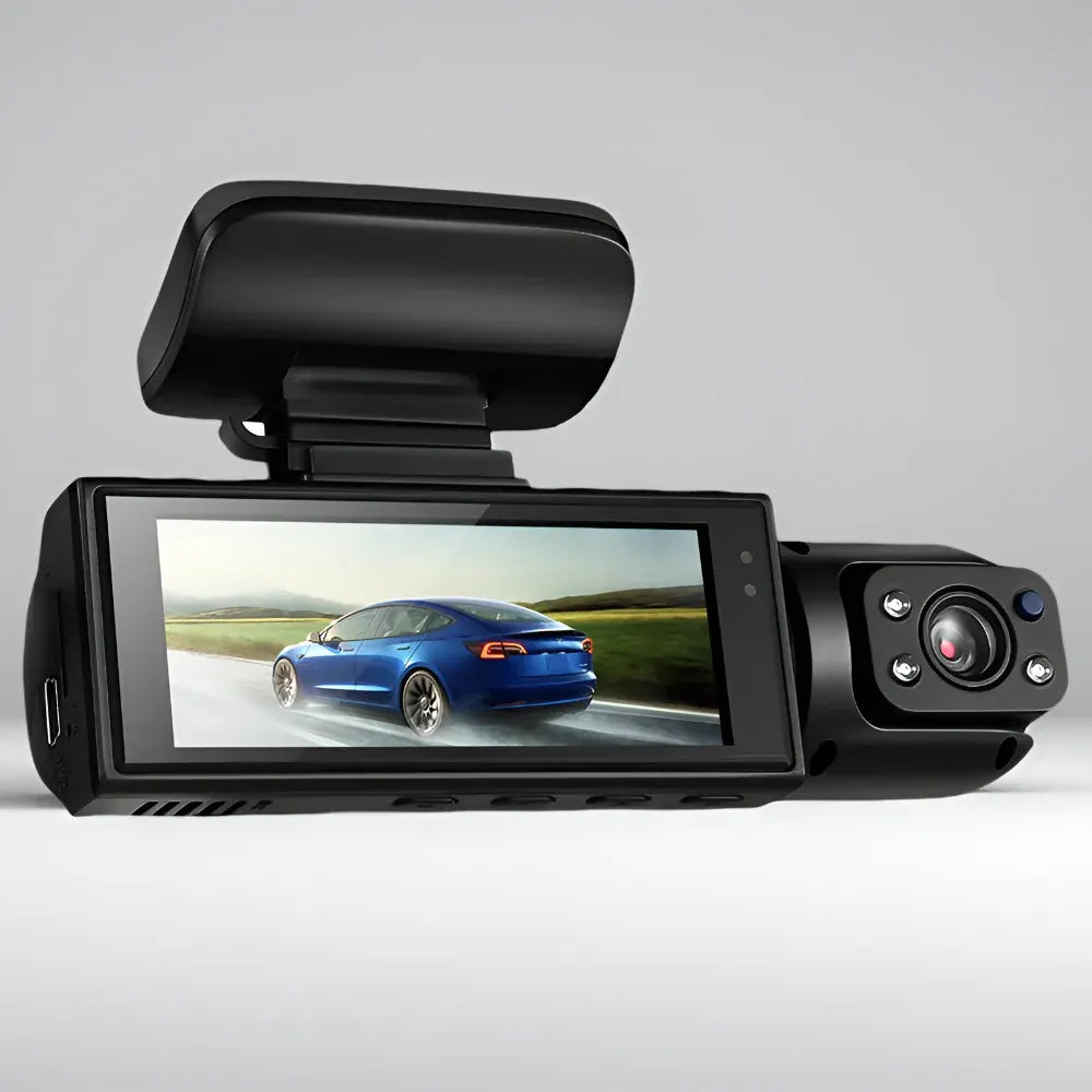 Dual Lens 1080P Dash Camera with Parking Monitor Recorder