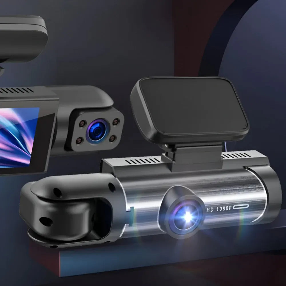 Dual Lens 1080P Dash Camera with Parking Monitor Recorder