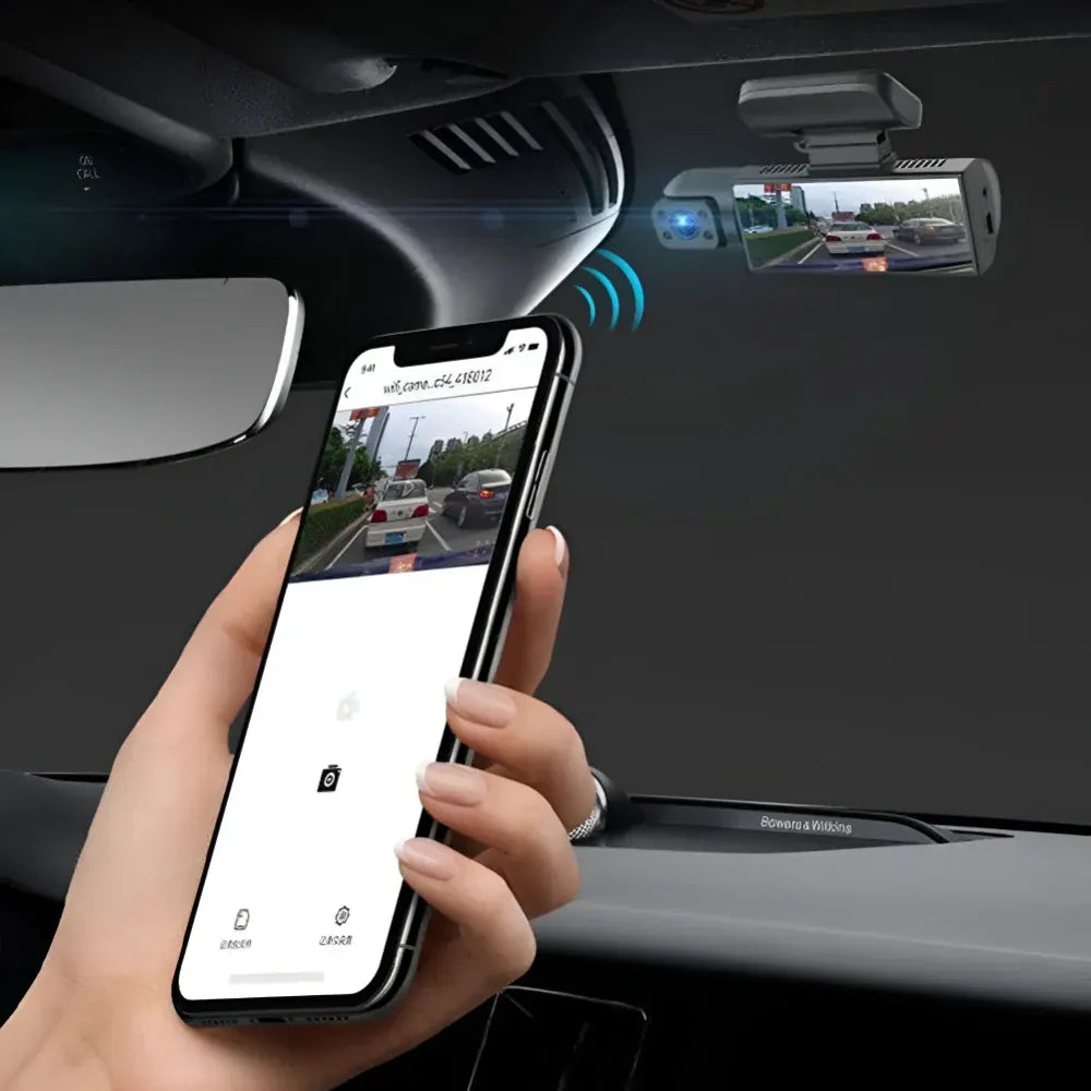 Dual Lens 1080P Dash Camera with Parking Monitor Recorder