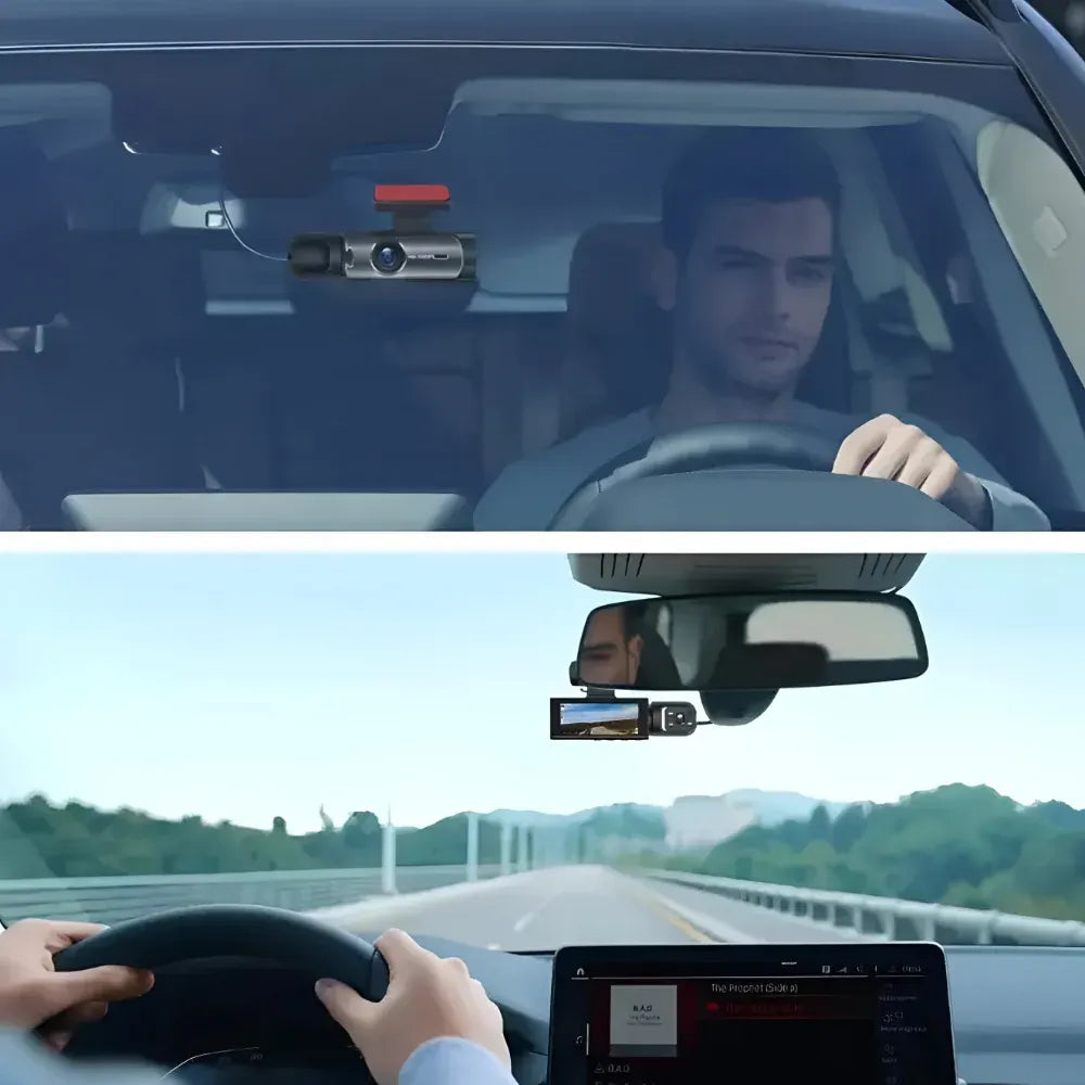 Dual Lens 1080P Dash Camera with Parking Monitor Recorder