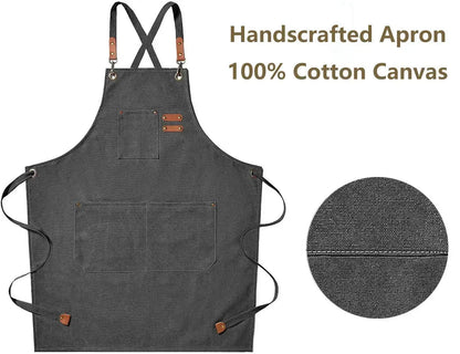 Durable Canvas Chef Apron | Unisex Kitchen Workwear