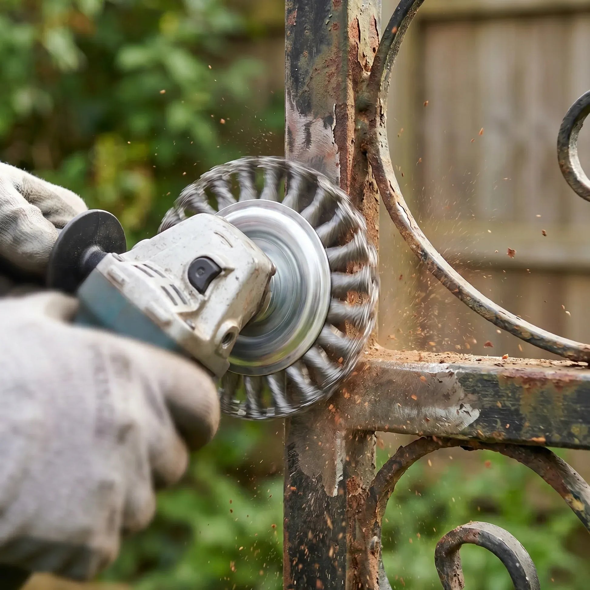 Durable Carbon Steel Weed Removal Attachment for Trimmers