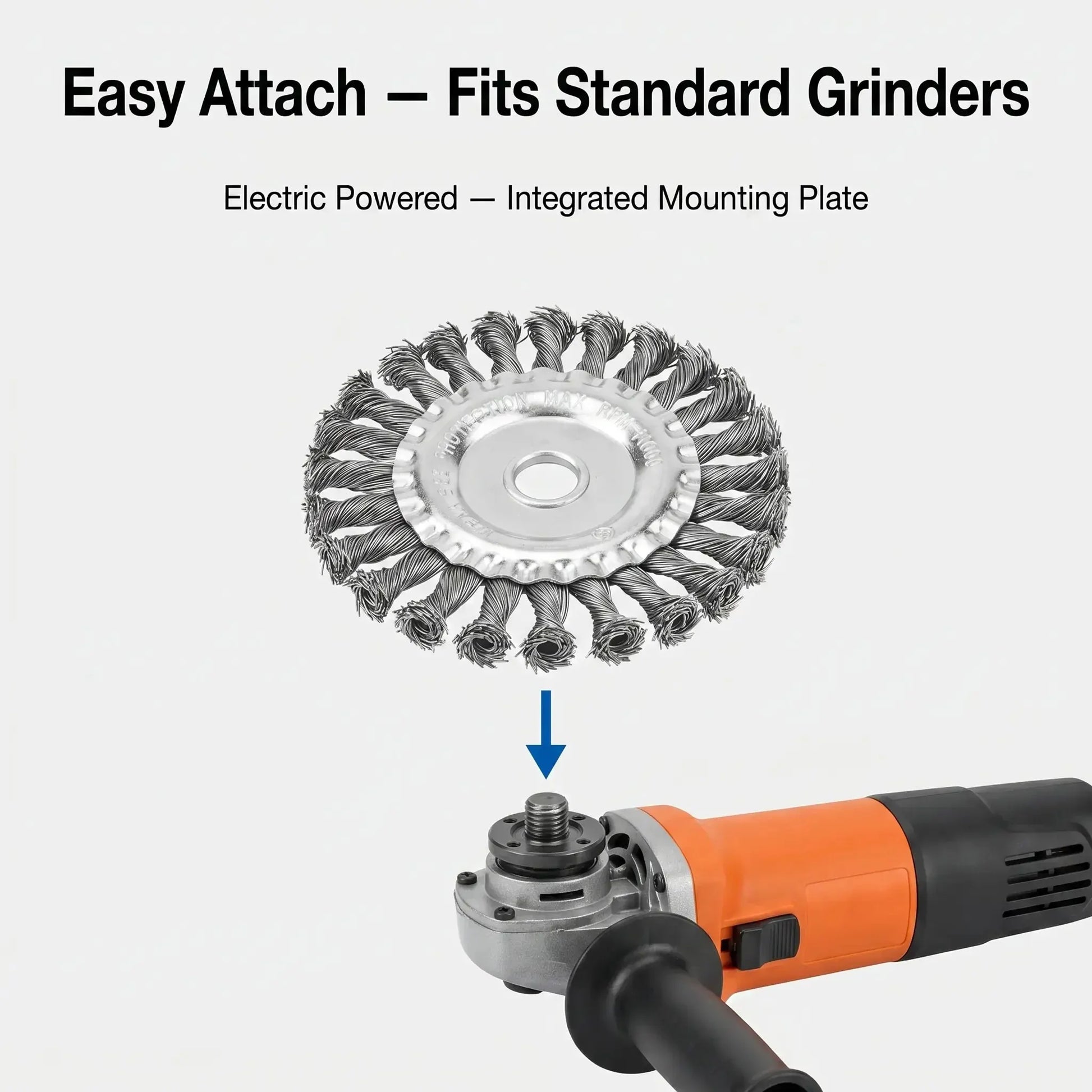 Durable Carbon Steel Weed Removal Attachment for Trimmers