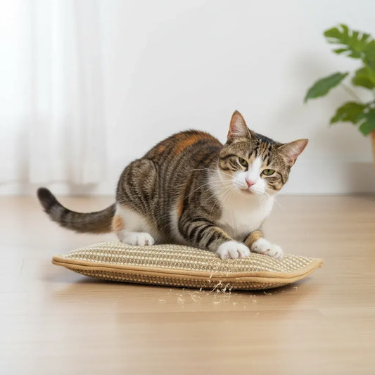 Durable Cat Scratcher Pillow with Soft Sturdy Surface