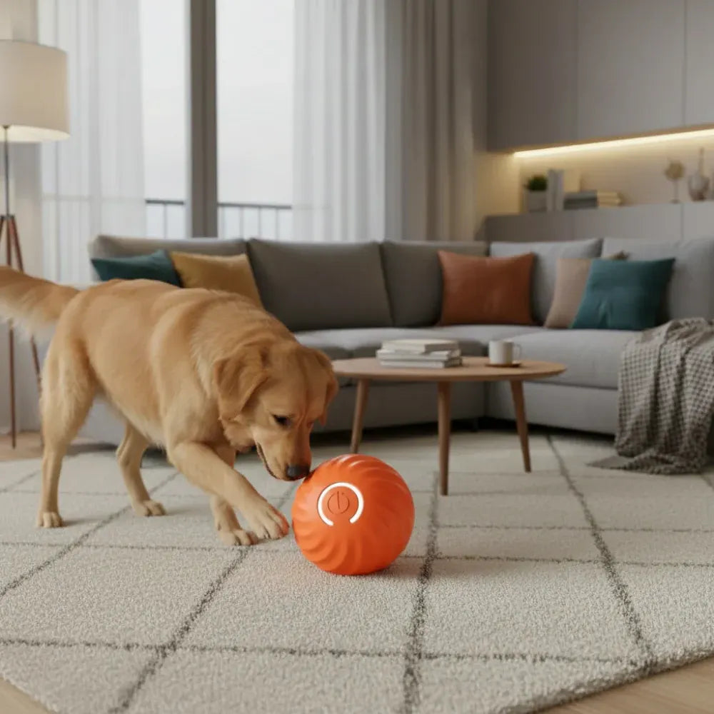 Durable Interactive Dog Ball Toy for Engaging Playtime Fun