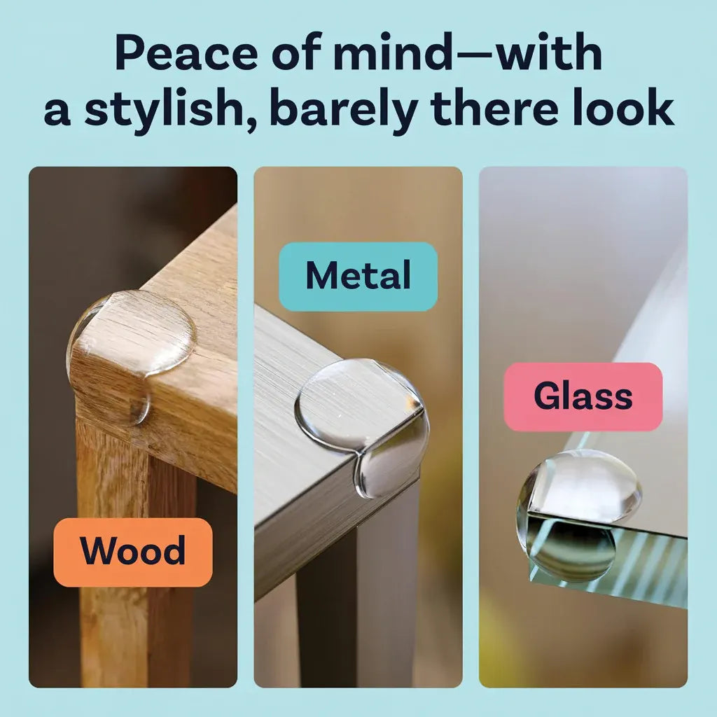 Durable PVC Clear Corner Guards with Strong Adhesive for Baby Safety