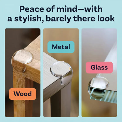 Durable PVC Clear Corner Guards with Strong Adhesive for Baby Safety
