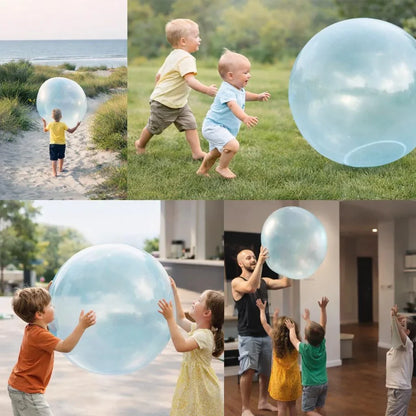 Durable TPR Large Inflatable Play Ball for Outdoor Kids Fun