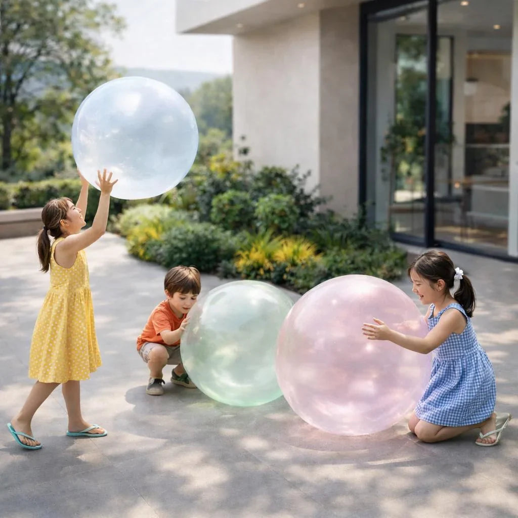 Durable TPR Large Inflatable Play Ball for Outdoor Kids Fun