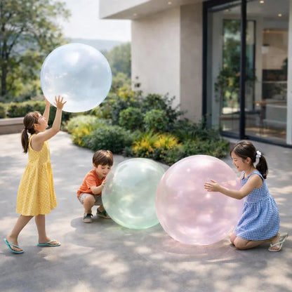 Durable TPR Large Inflatable Play Ball for Outdoor Kids Fun