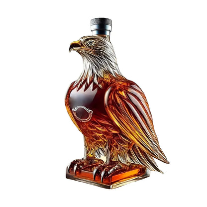 Eagle Design Glass Whiskey Decanter for Decorative Bar Display