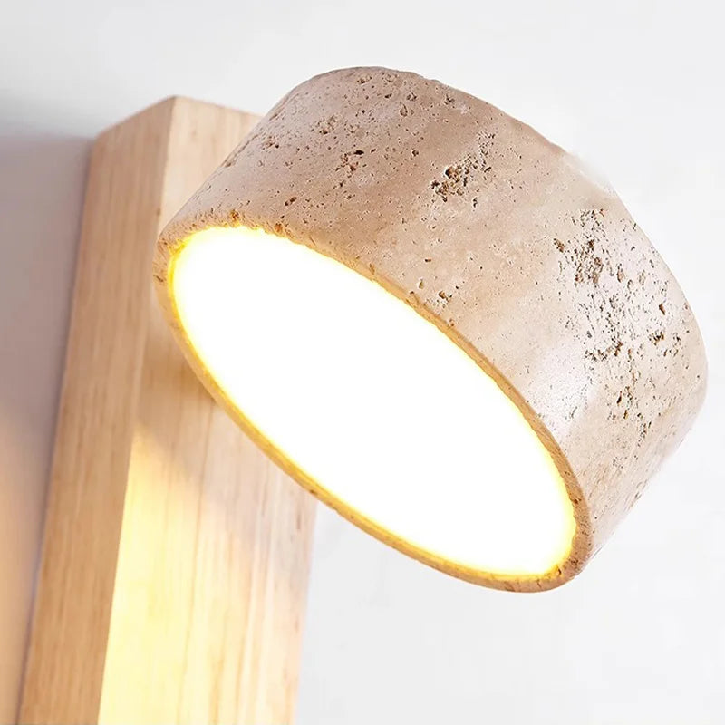 Éclat Wall Sconce | French Wabi-Sabi Bedside Light with Pull Chain Switch