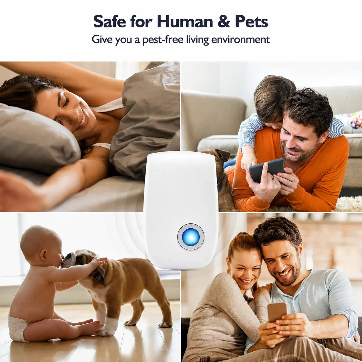 Eco-Friendly Ultrasonic Pest Repeller Device