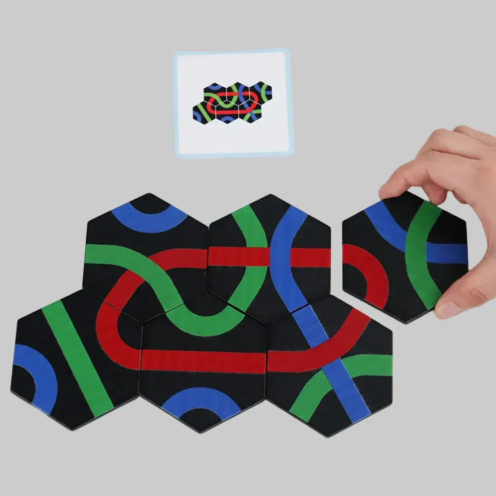 Educational Logic Path Puzzle Board Game for Kids