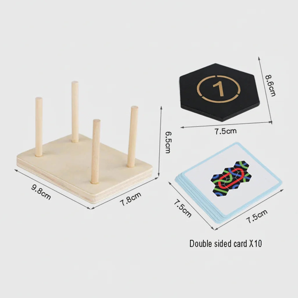 Educational Logic Path Puzzle Board Game for Kids