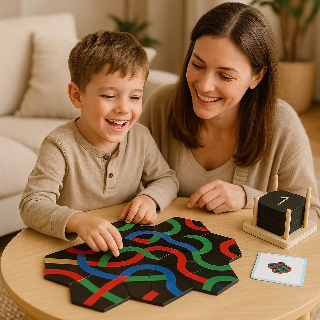 Educational Logic Path Puzzle Board Game for Kids