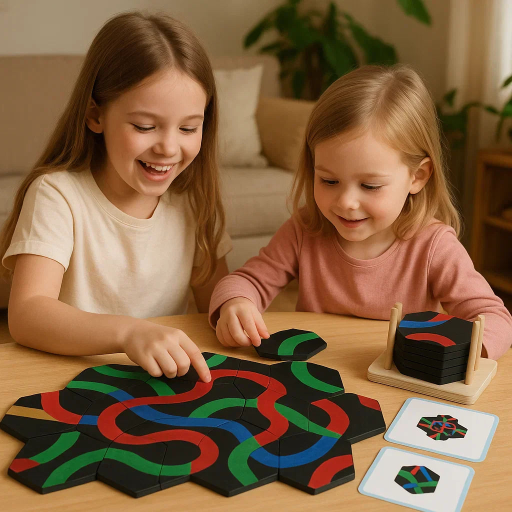 Educational Logic Path Puzzle Board Game for Kids