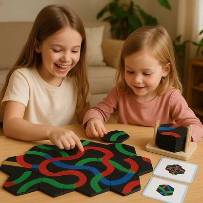 Educational Logic Path Puzzle Board Game for Kids