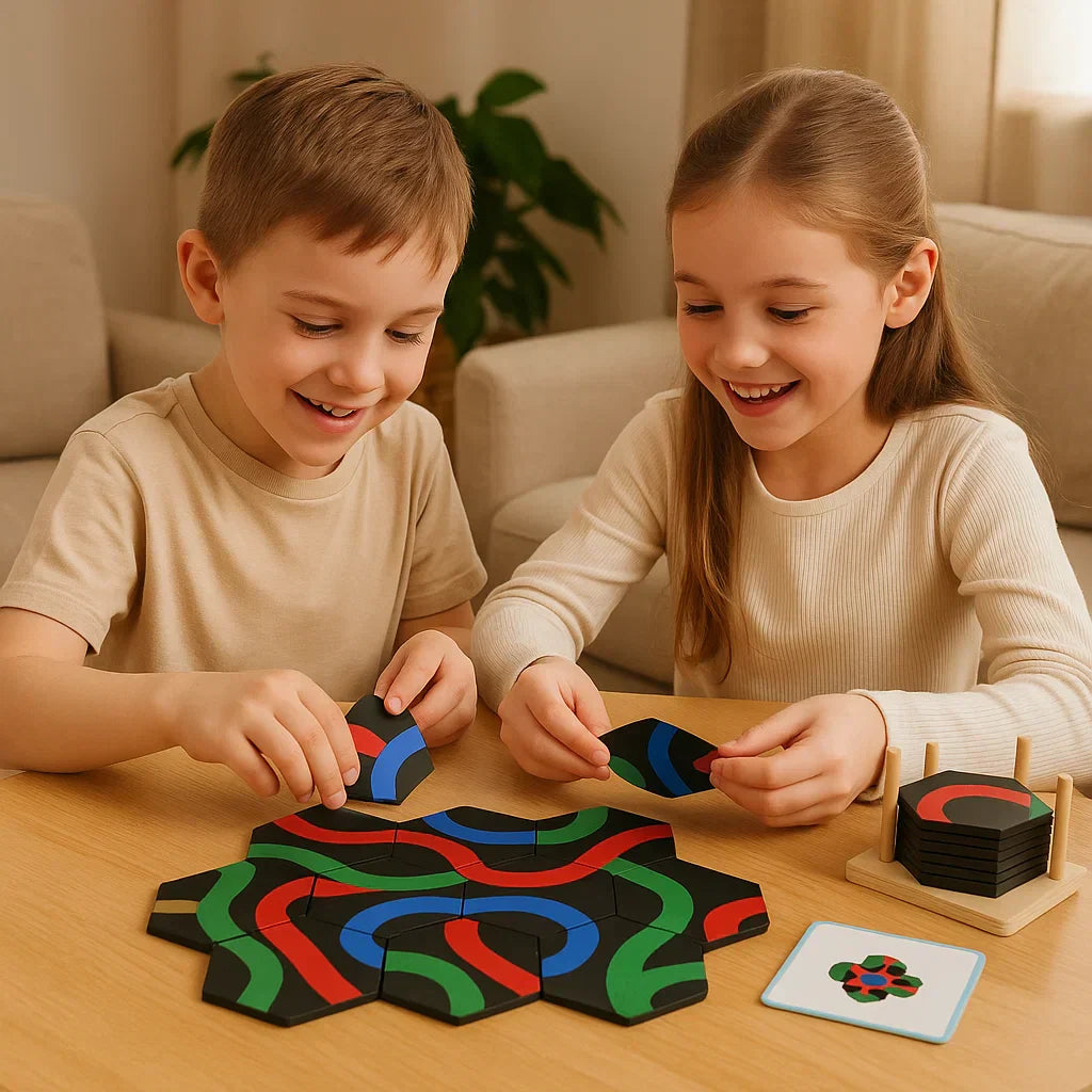 Educational Logic Path Puzzle Board Game for Kids