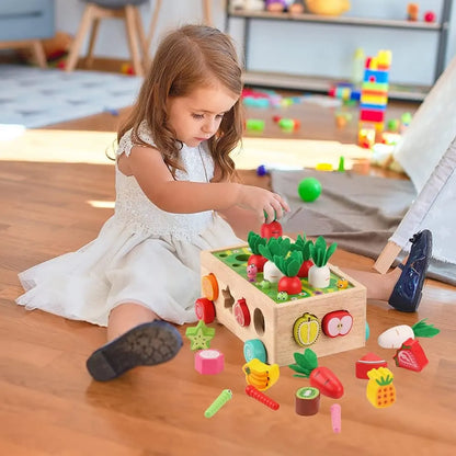 Educational Wooden Farm Playset for Montessori Learning