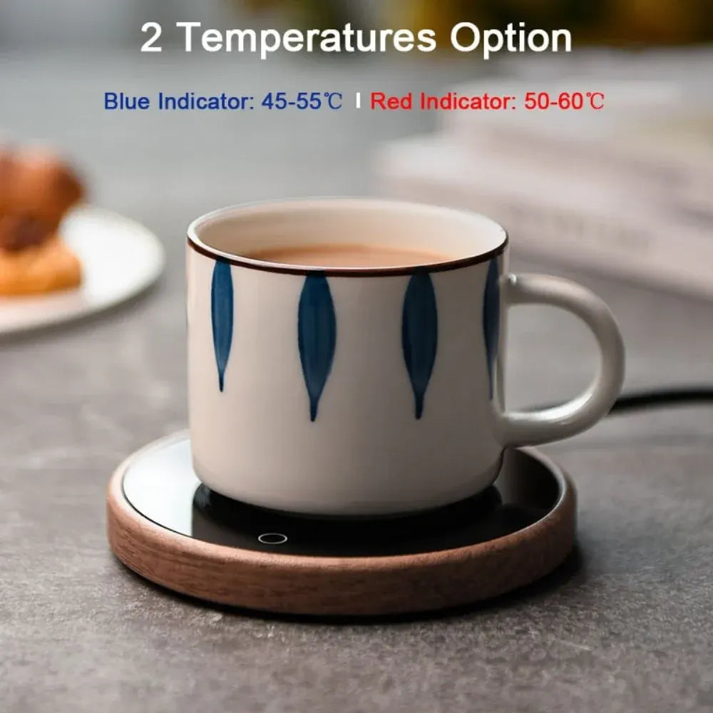 Electric Beverage Mug Warmer with Adjustable Temperature Control