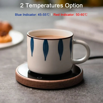 Electric Beverage Mug Warmer with Adjustable Temperature Control
