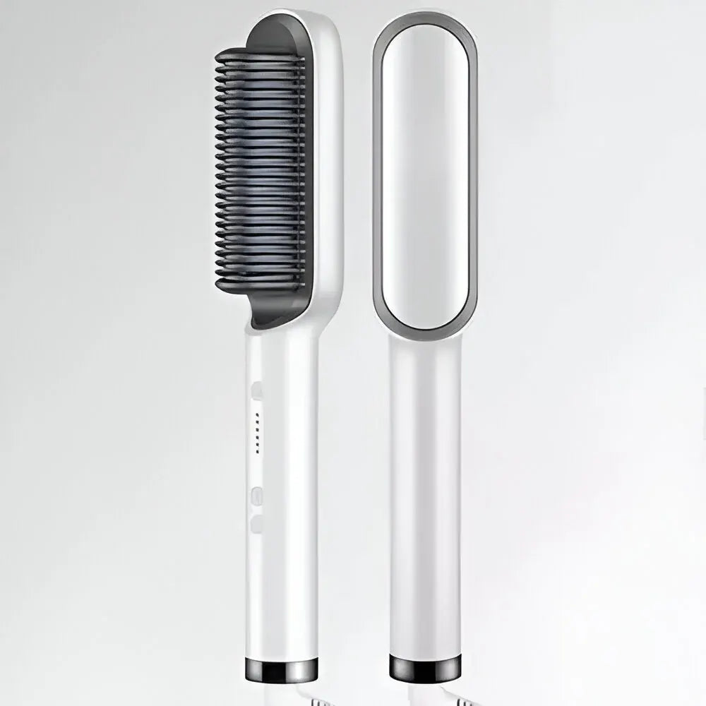 Electric Heated Hair Straightening Brush Comb Styler