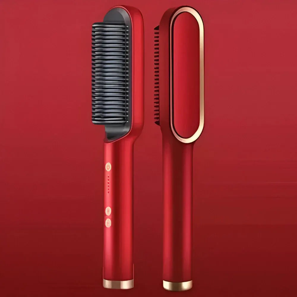 Electric Heated Hair Straightening Brush Comb Styler