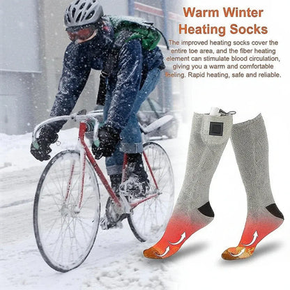 Electric Heated Thermal Socks for Winter Outdoor Foot Warmth