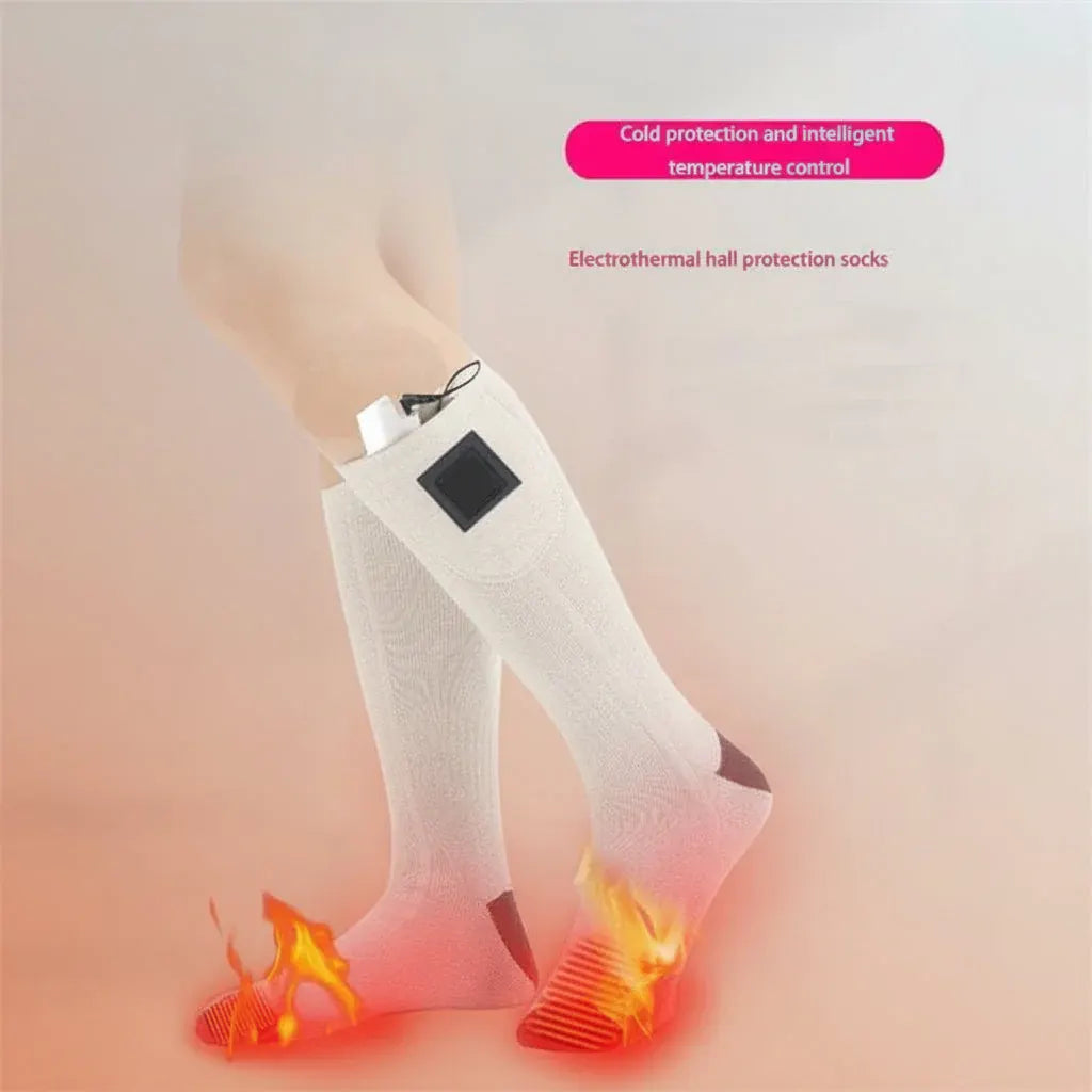 Electric Heated Thermal Socks for Winter Outdoor Foot Warmth