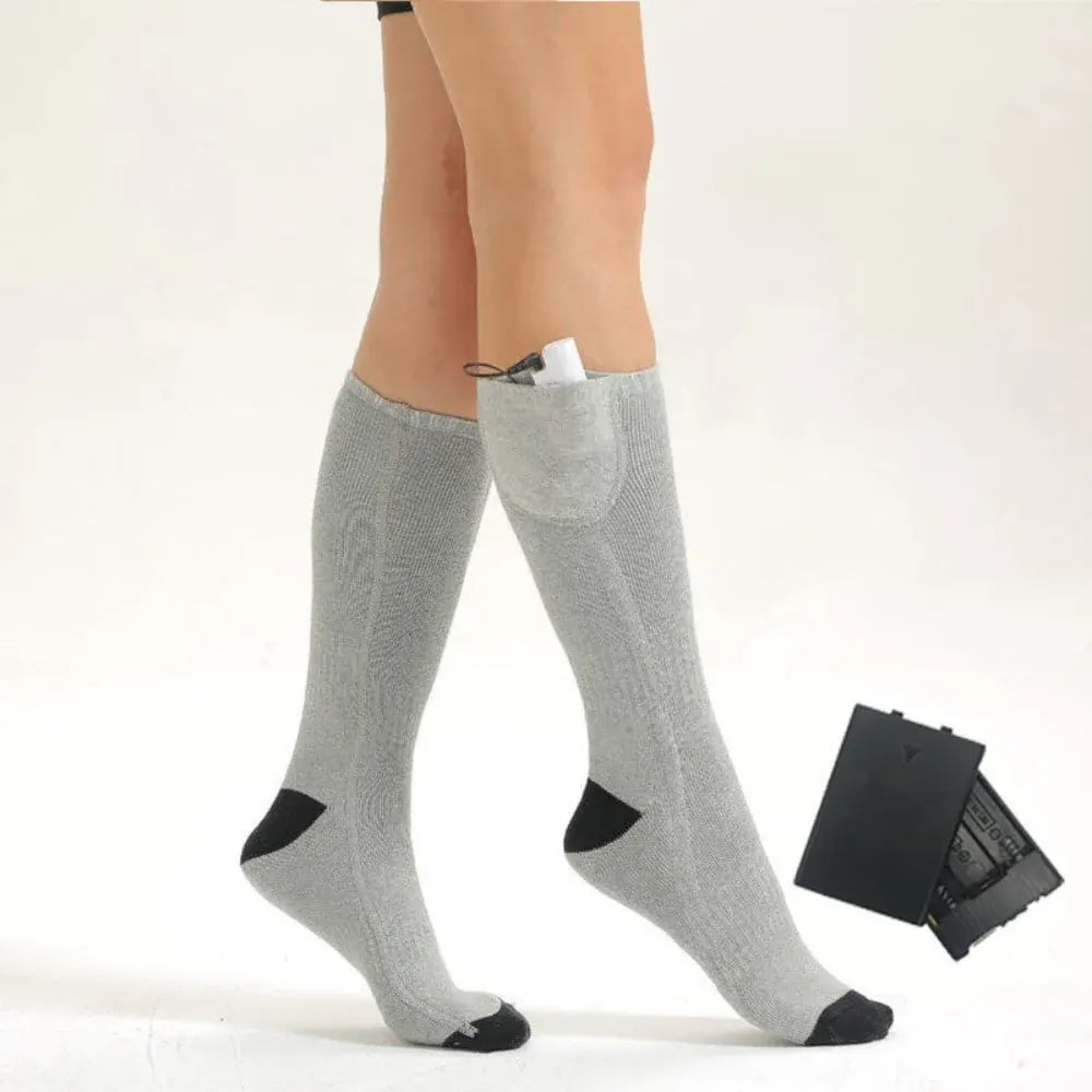Electric Heated Thermal Socks for Winter Outdoor Foot Warmth