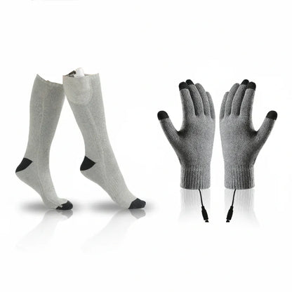 Electric Heated Thermal Socks for Winter Outdoor Foot Warmth