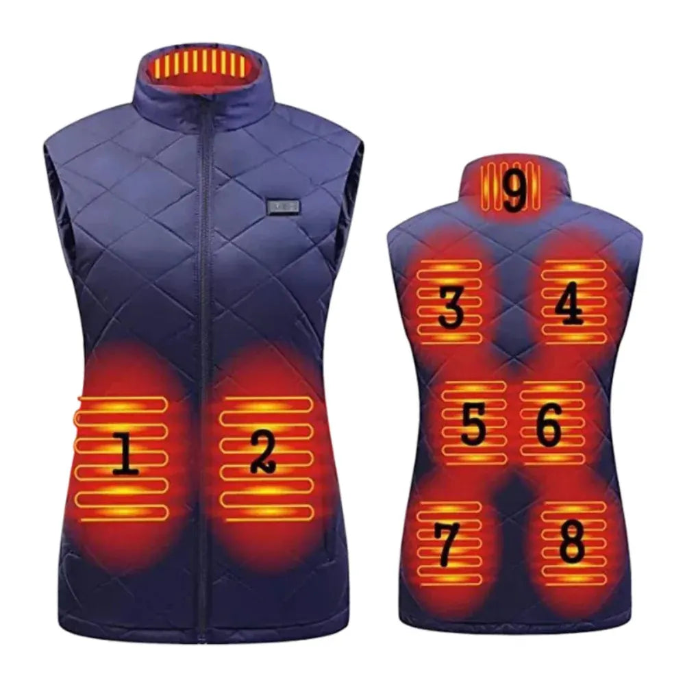 Electric Heated Vest for Women - Outdoor Winter Warmth