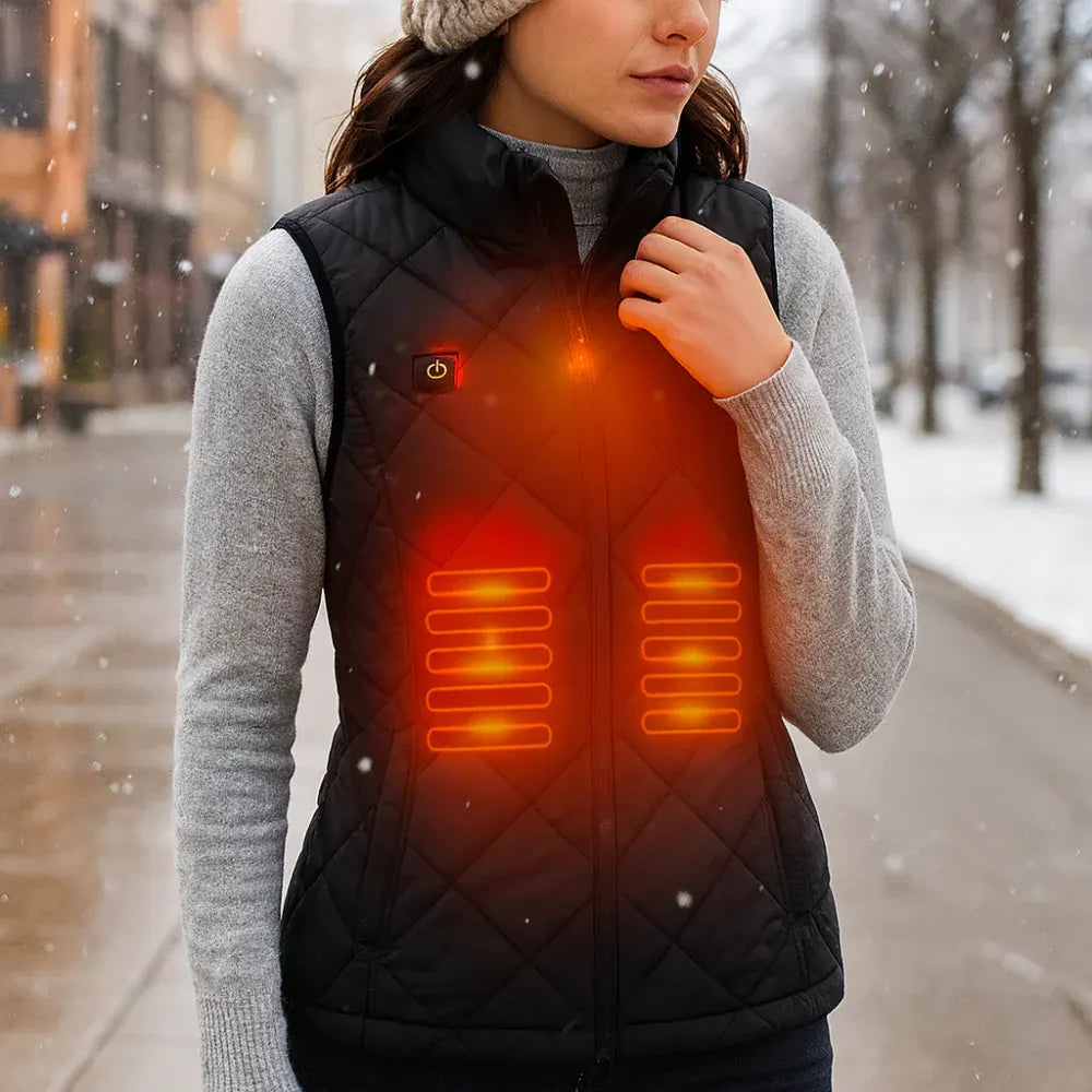 Electric Heated Vest for Women - Outdoor Winter Warmth