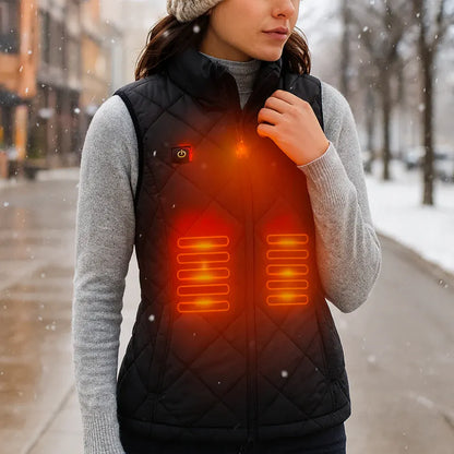Electric Heated Vest for Women - Outdoor Winter Warmth