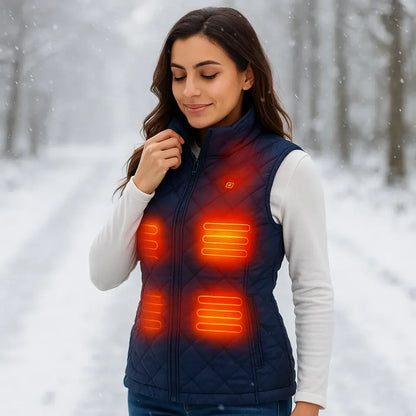 Electric Heated Vest for Women - Outdoor Winter Warmth