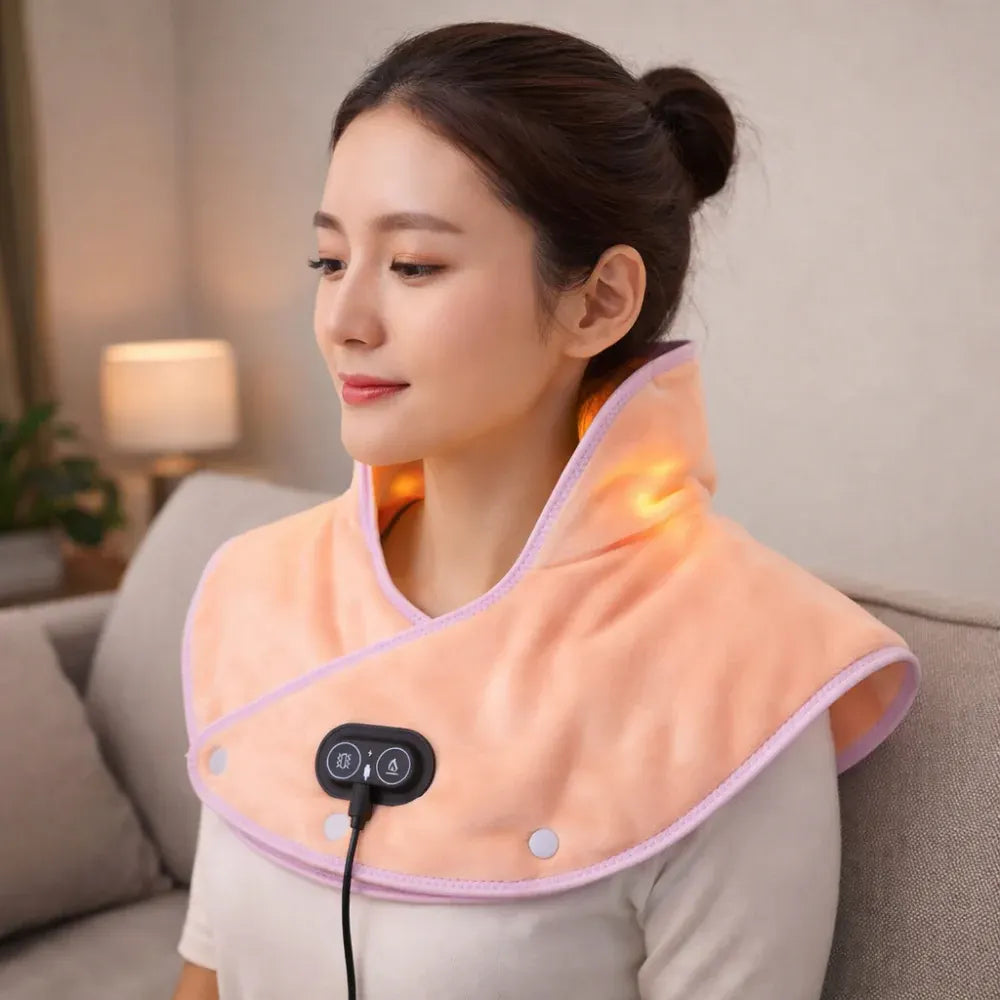 Electric Neck & Shoulder Heated Massage Pad