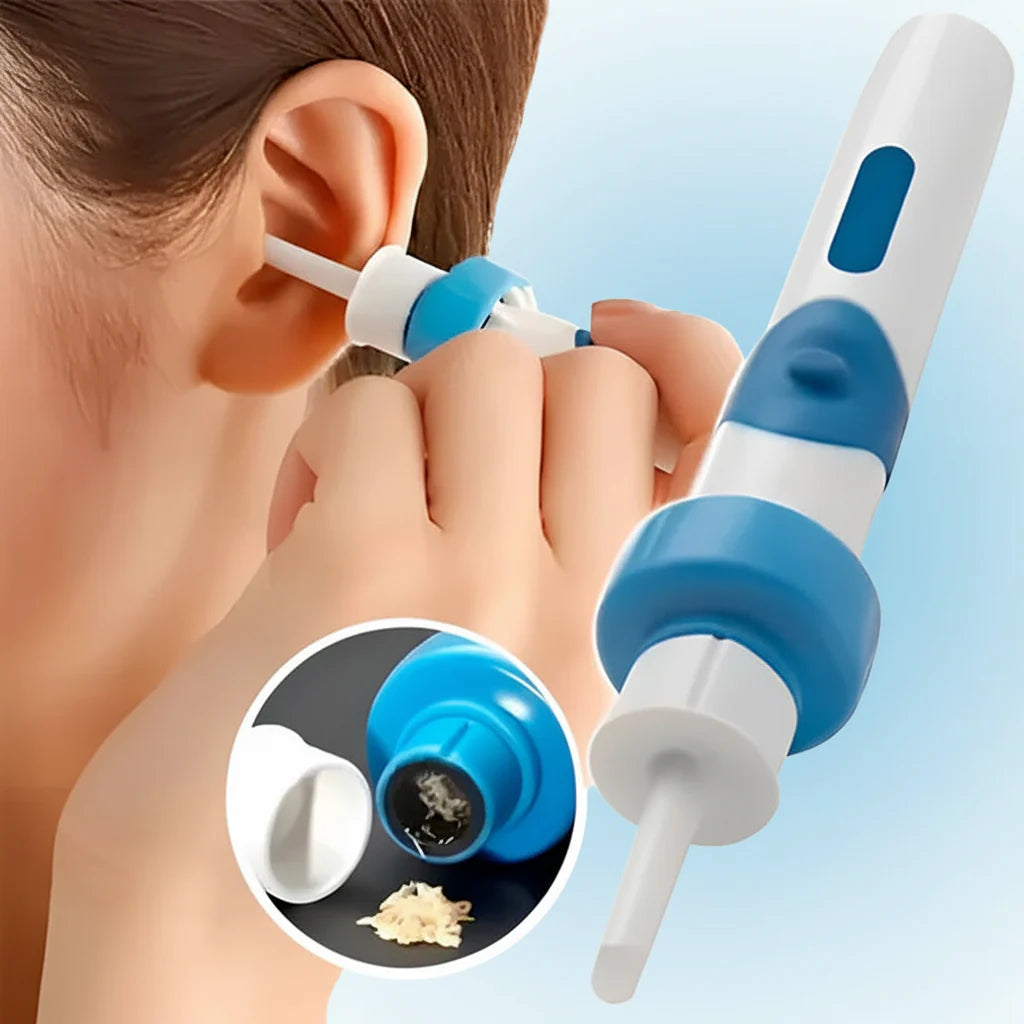 Electric Silicone Ear Wax Suction Remover with Gentle Soft Tip